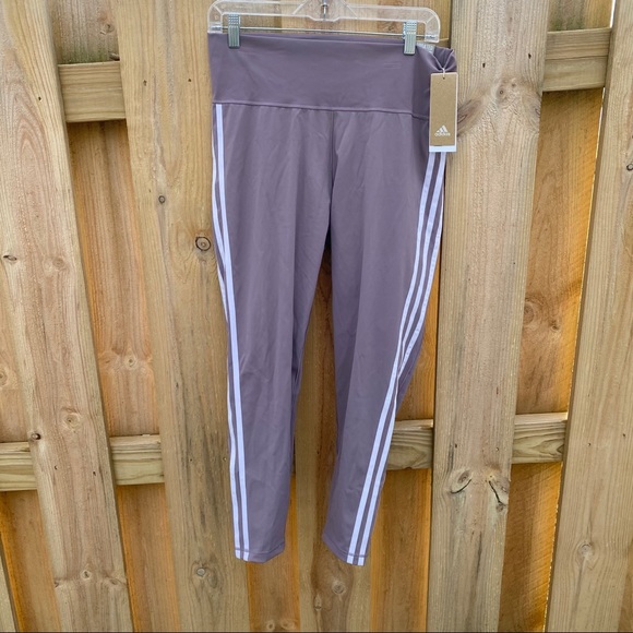 adidas High Waist 7/8 Tight leggings XL Lavender - Picture 2 of 13
